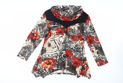 Womens UK Size XL Saloos Multicoloured Tunic Blouse
