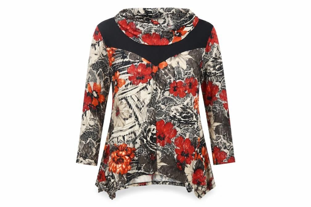 Womens UK Size XL Saloos Multicoloured Tunic Blouse
