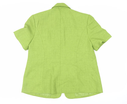 Womens UK Size 18 ELVI Green Jacket