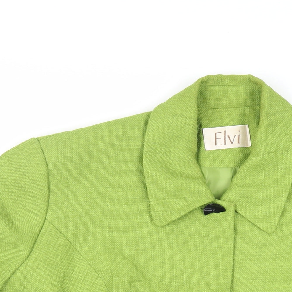 Womens UK Size 18 ELVI Green Jacket