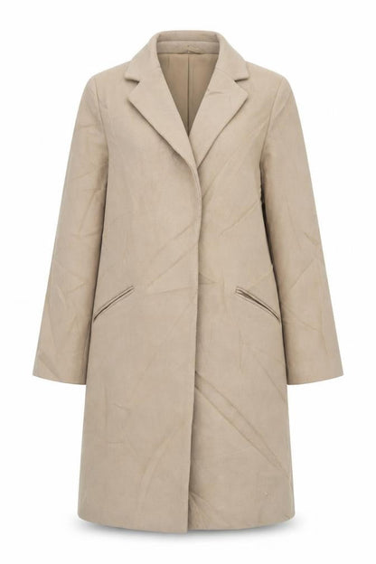 Womens UK Size 12 Marks and Spencer Beige Overcoat