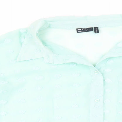 Womens UK Size 16 ASOS Green Basic Button-Up