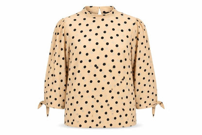 Womens UK Size 8 Dorothy Perkins Beige Basic Blouse