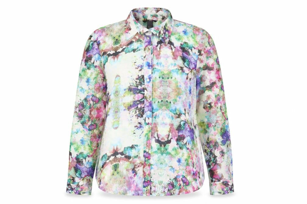 Womens UK Size 6 H&M Multicoloured Basic Button-Up