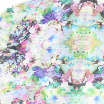 Womens UK Size 6 H&M Multicoloured Basic Button-Up