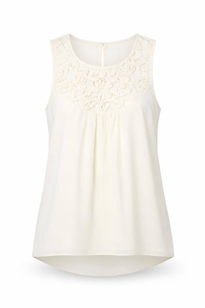 Womens UK Size 10 Miss Selfridge Ivory Basic Blouse
