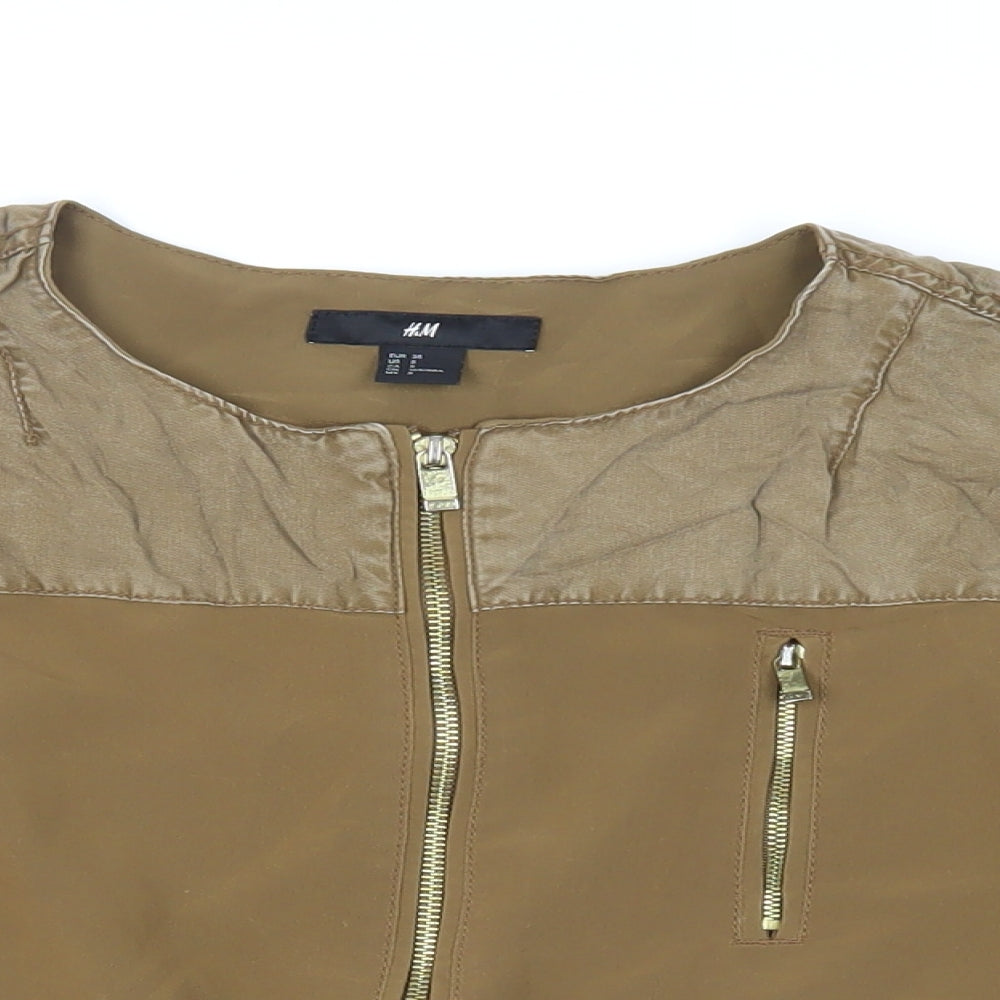 Womens UK Size 10 H&M Brown Jacket