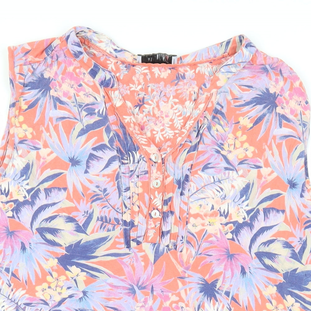 Womens UK Size 14 Per Una Multicoloured Tunic Blouse