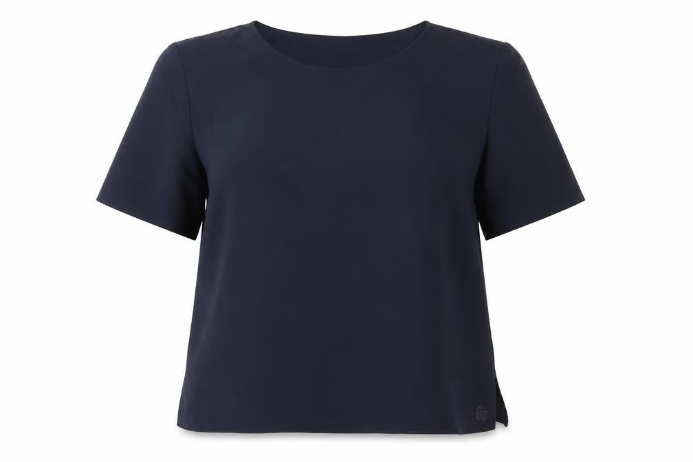 Womens UK Size 26 Essence Blue Basic Blouse