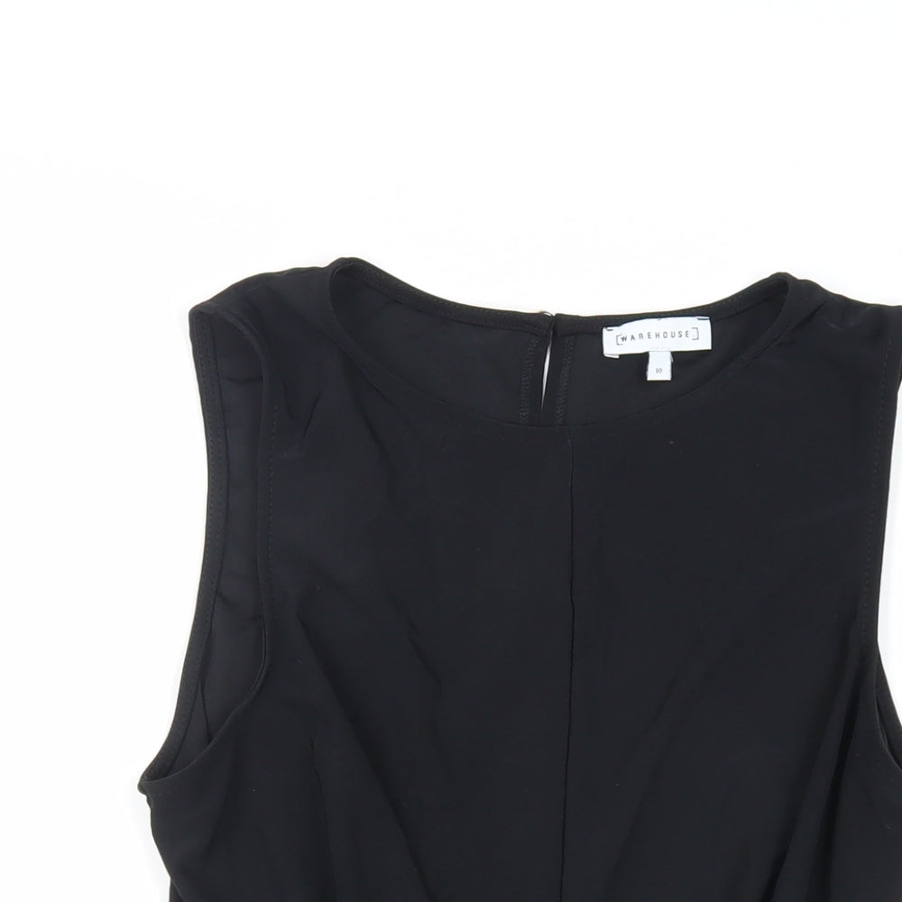 Womens UK Size 10 Warehouse Black Basic Tank