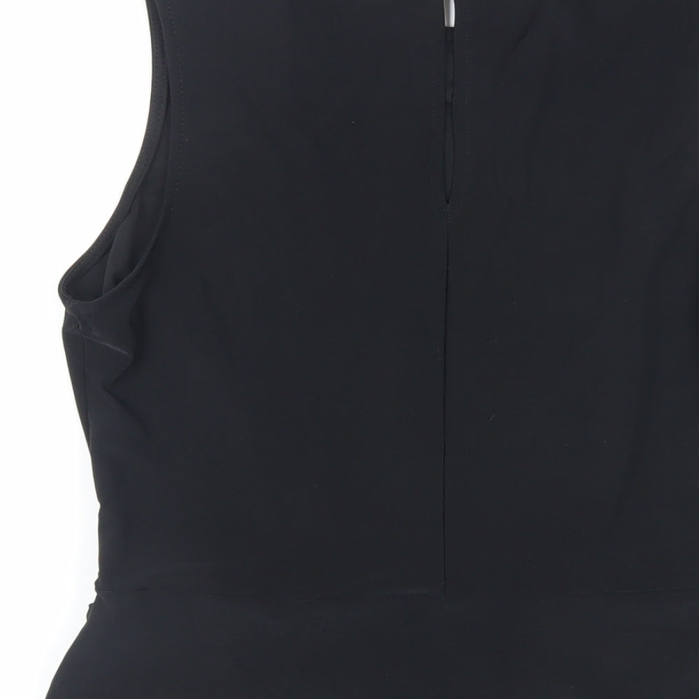 Womens UK Size 10 Warehouse Black Basic Tank