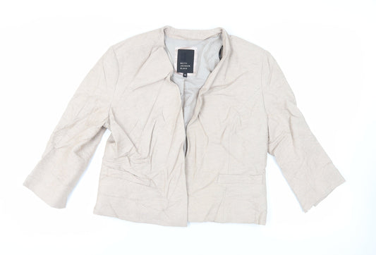 Betty Jackson Womens Beige Jacket Blazer Size 16 - Open