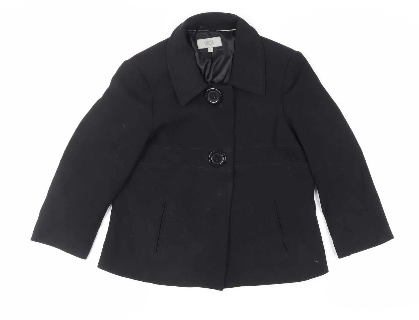 Womens UK Size 12 Marks and Spencer Black Jacket