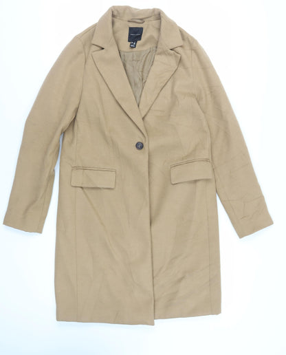 Womens UK Size 10 New Look Beige Overcoat