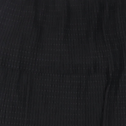 Autograph Womens Black Polyester A-Line Skirt Size 16 - Layered