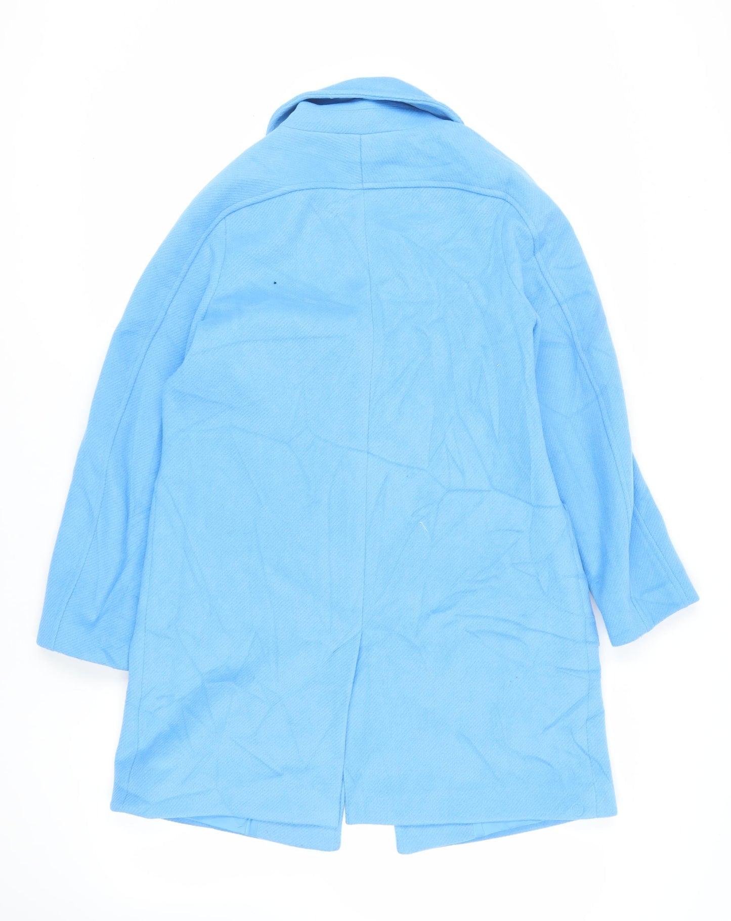 Womens UK Size 12 Marks and Spencer Blue Overcoat