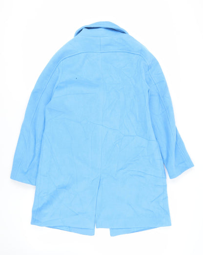 Womens UK Size 12 Marks and Spencer Blue Overcoat