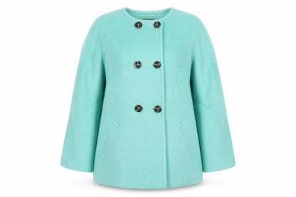 Womens UK Size 12 Per Una Green Pea Coat