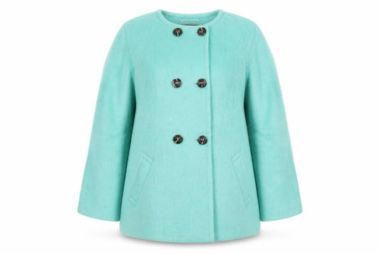 Womens UK Size 12 Per Una Green Pea Coat