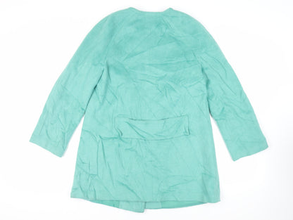 Womens UK Size 12 Per Una Green Pea Coat