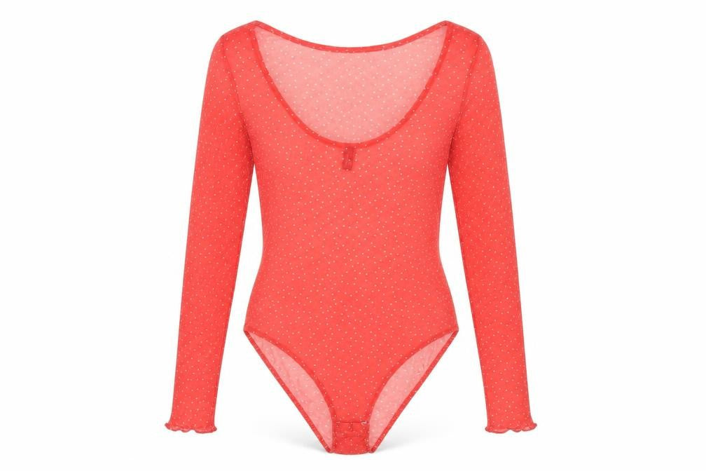Womens UK Size 12 Nobody's Child One-Piece Red Bodysuit