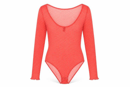 Womens UK Size 12 Nobody's Child One-Piece Red Bodysuit