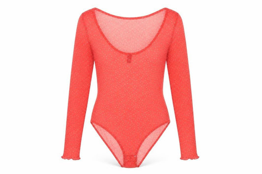 Womens UK Size 12 Nobody's Child One-Piece Red Bodysuit