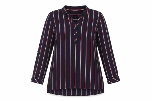 Womens UK Size 14 Damart Blue Tunic Blouse