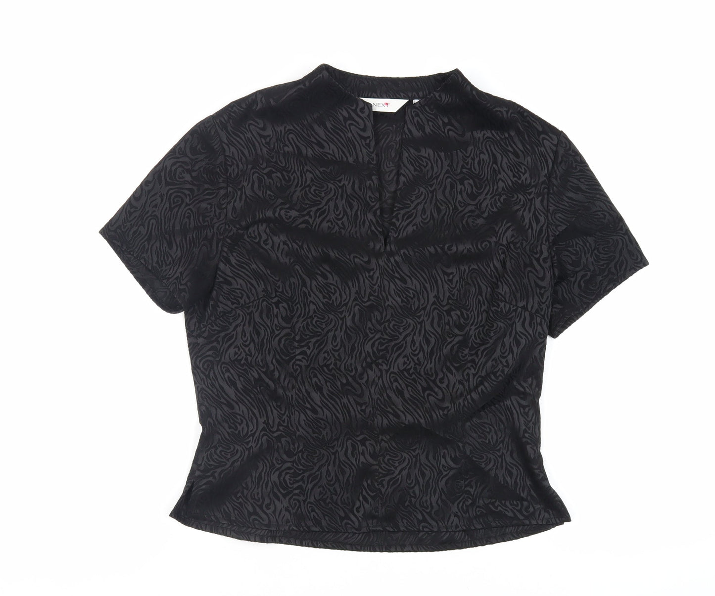 Womens UK Size 12 NEXT Black Basic Blouse