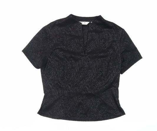 Womens UK Size 12 NEXT Black Basic Blouse