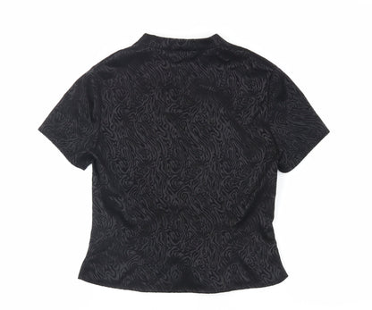 Womens UK Size 12 NEXT Black Basic Blouse