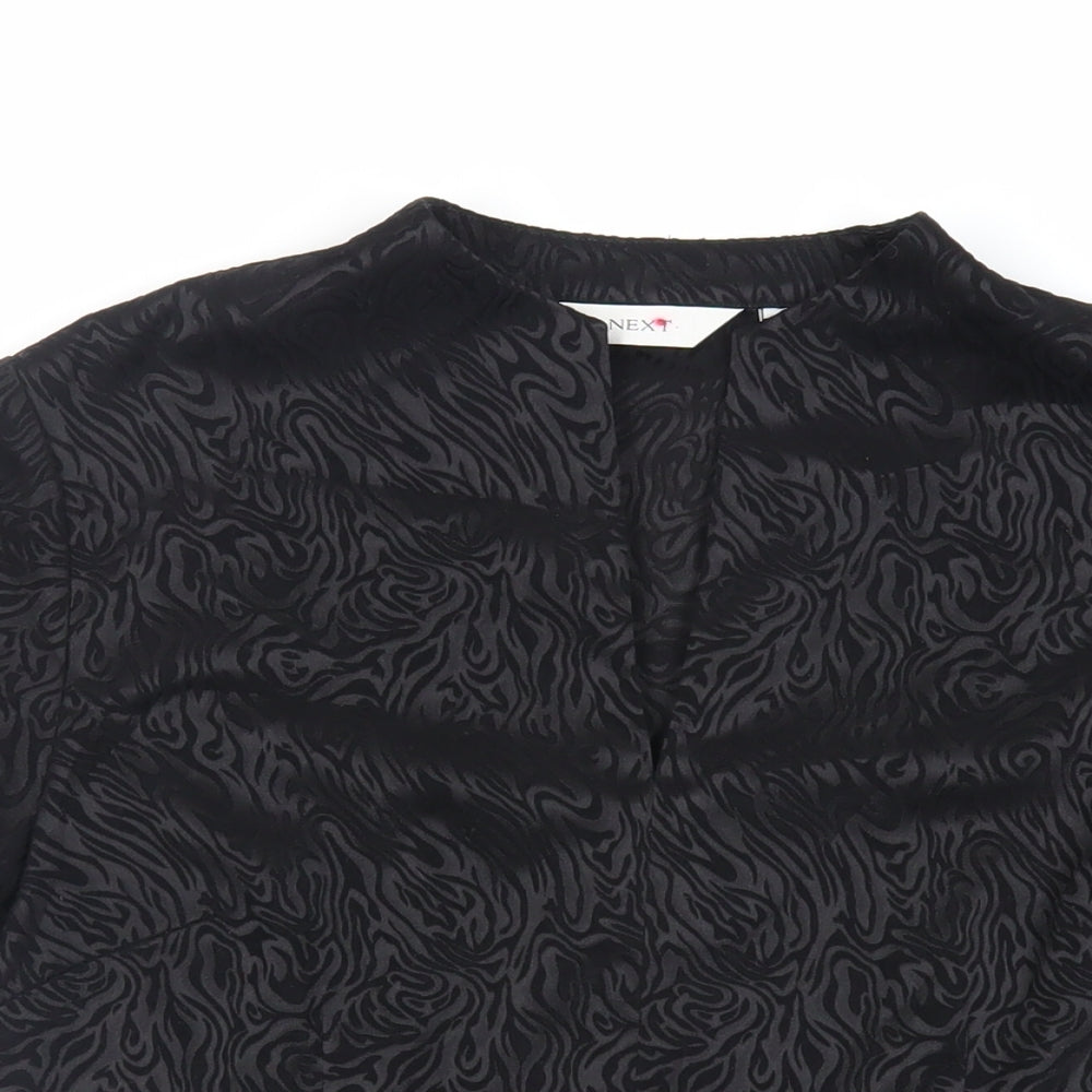 Womens UK Size 12 NEXT Black Basic Blouse