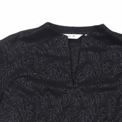 Womens UK Size 12 NEXT Black Basic Blouse