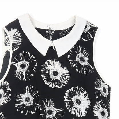 Womens UK Size 10 Marks and Spencer Black Basic Blouse