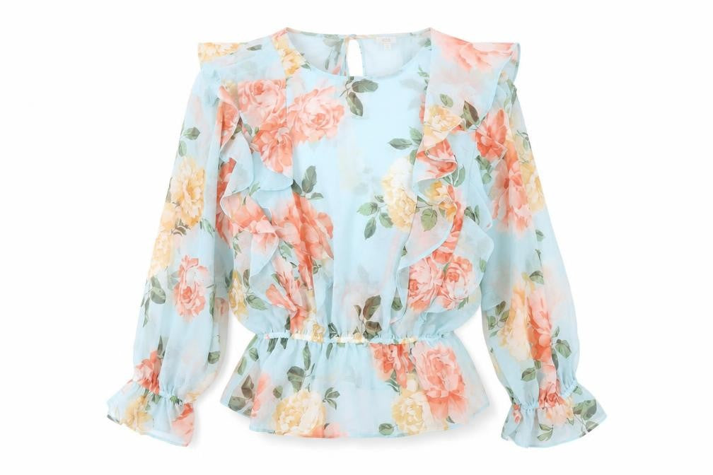 Womens UK Size 12 River Island Blue Basic Blouse