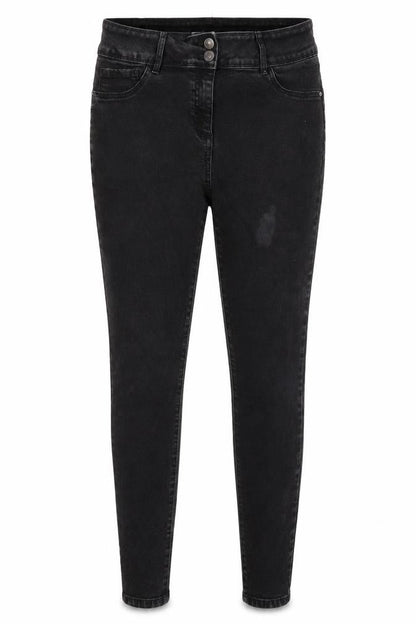 Womens UK Size 12 Papaya Regular Fit Skinny Black Jeans