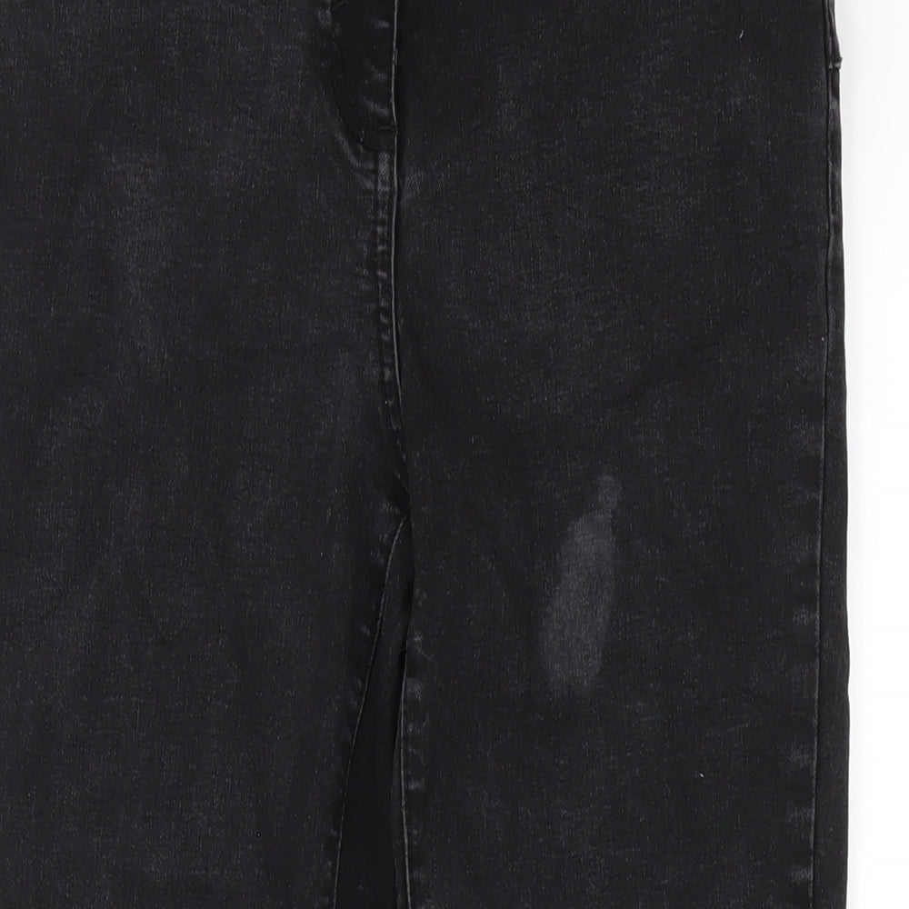 Womens UK Size 12 Papaya Regular Fit Skinny Black Jeans