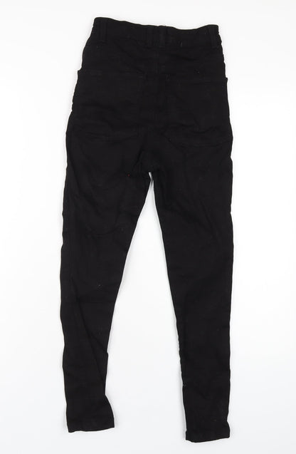 COLLUSION Womens Black Cotton Skinny Jeans Size 23 in L28 in Regular Zip