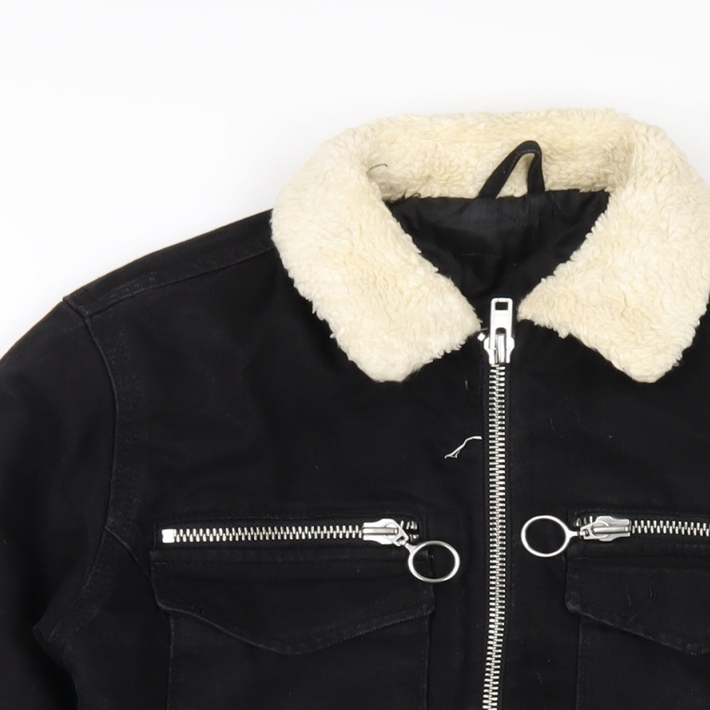 Womens UK Size 6 Topshop Black Jacket