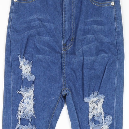 Womens UK Size 8 Denim Wise Regular Fit Skinny Blue Jeans