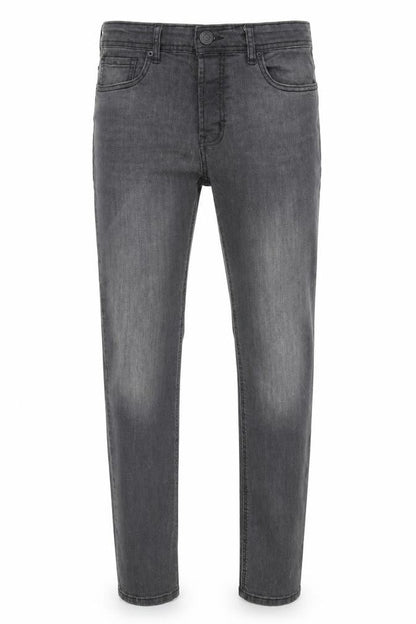 Mens UK Size 30 in Denim & Co. Slim Fit Straight Grey Jeans