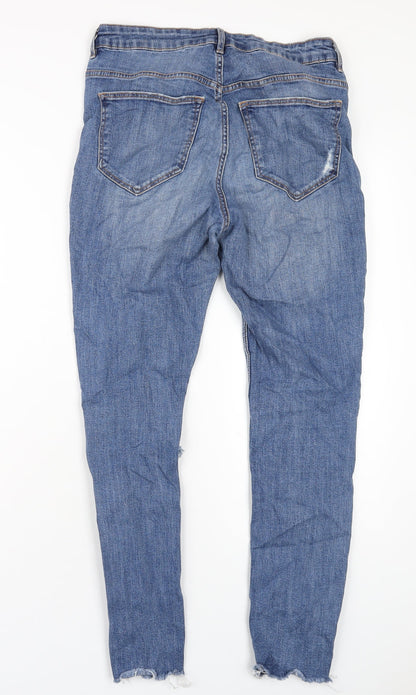Womens UK Size 12 H&M Regular Fit Skinny Blue Jeans