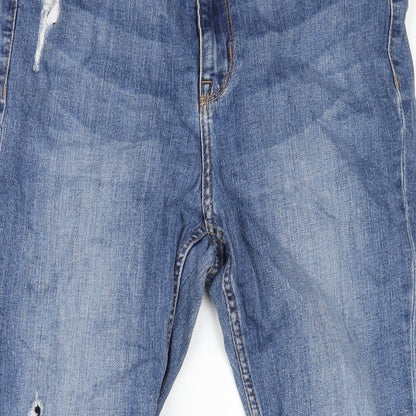 Womens UK Size 12 H&M Regular Fit Skinny Blue Jeans