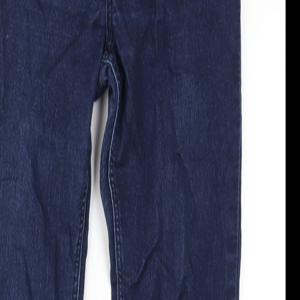 H&M Girls Blue Cotton Jegging Jeans Size 12-13 Years L28 in Regular Pullover