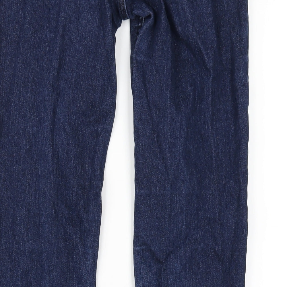 H&M Girls Blue Cotton Jegging Jeans Size 12-13 Years L28 in Regular Pullover