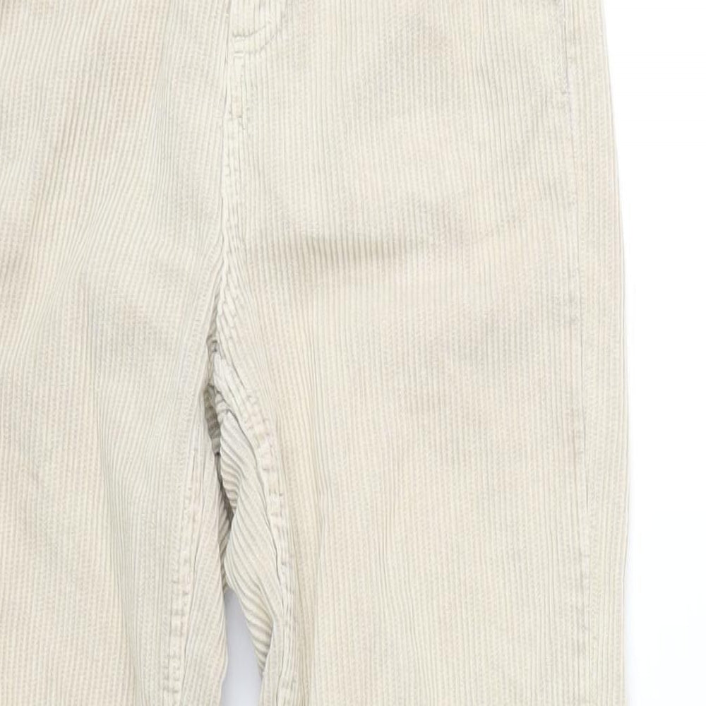 BDG Womens Beige Cotton Trousers Size 26 in L32 in Regular Zip