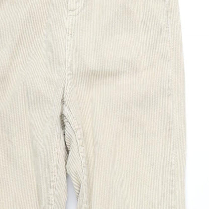 BDG Womens Beige Cotton Trousers Size 26 in L32 in Regular Zip