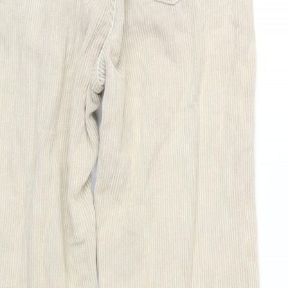 BDG Womens Beige Cotton Trousers Size 26 in L32 in Regular Zip