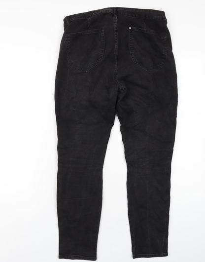 Womens UK Size 32 in H&M Regular Fit Skinny Black Jeans