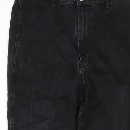 Womens UK Size 32 in H&M Regular Fit Skinny Black Jeans